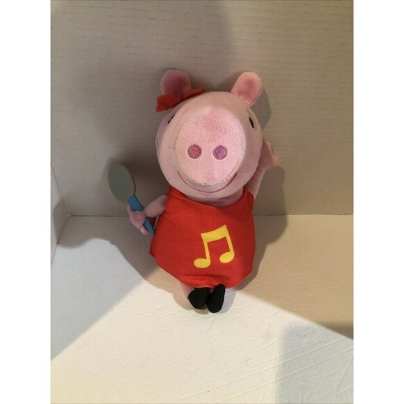 Hasbro Peppa Pig Oink Along Peppa Singing Plush 11 inch Doll Stuffed Toy WORKS - Picture 3 of 12
